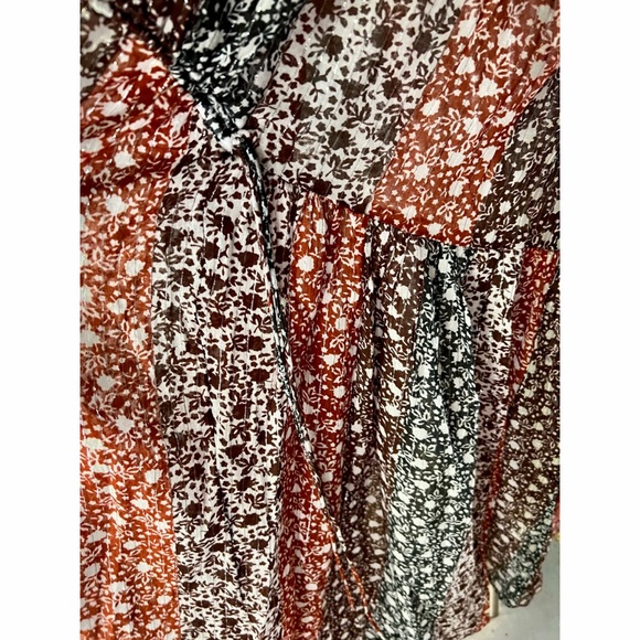 Anthropologie Shirred Beach Maxi Dress L - Picture 2 of 9